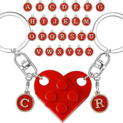 Cute Heart Design Keychain, Geometric Decor Keychain for Men & Women, Gift for Birthday Party