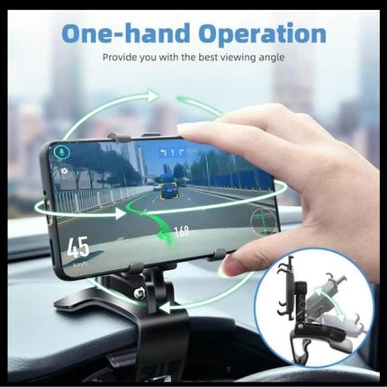 Multifunctional One-Hand Car Phone Holder