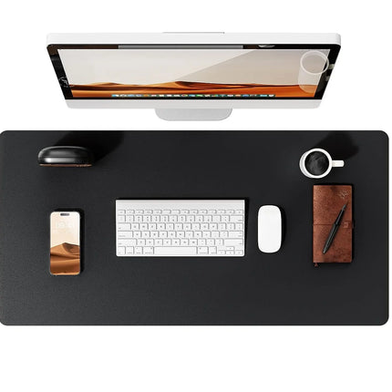 Large Mouse Pad,Office Desk Mat, Leather Desk Pad Protector, Non-Slip PU Leather Desk Blotter, Laptop Desk Pad