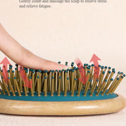 High Quality Wood Comb Professional Healthy Paddle Cushion Hair Loss Massage Brush Hairbrush Comb Scalp Hair Care Healthy Comb