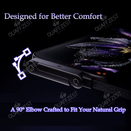 2-In-1 240W Fast Charging Foldable Phone Holder Data Cable Fast Charging Cable Phone Tablet Foldable Holder