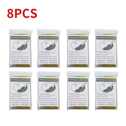 5-30Pc Outdoor Emergency Gold-Sliver Survival Blanket Waterproof First Aid Rescue Curtain Foil Thermal Hunting Blanket130X210Cm