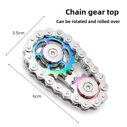 Metal Fidget Spinner Office Desk Toy Stress Relief Gears Hand Spinner for Adults Desk Decoration Home Decor Relieve Stress Relax