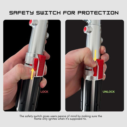 The Chosen One Lightsaber Gift Torch Lighter for Husbands, Dads, and Boyfriends Iconic Design, Adjustable Flame, Butane Not Included