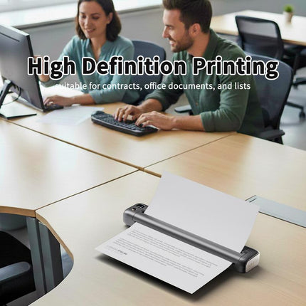 RONGTA Portable Printers Wireless for Travel Support 8.5" X 11" US Letter Bluetooth Thermal Inkless Mobile Printer for Office Home