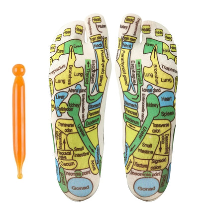 Reflexology Socks Gloves Hand Foot Massage Soothing Relaxing Therapy Pain Relief Improve Circulation Health Personal Foot Care