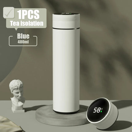 Outdoor Smart Thermos Cup 304 Stainless Steel Smart Temperature Display Waterproof Double-Wall Vacuum Thermos Cup