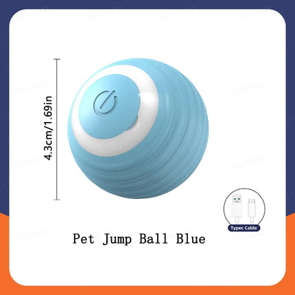 Smart Cat Toys Ball Automatic Interactive Pets Electric Rolling Teaser USB Rechargeable Kitty Moving Bouncing Ball Birthday Gift