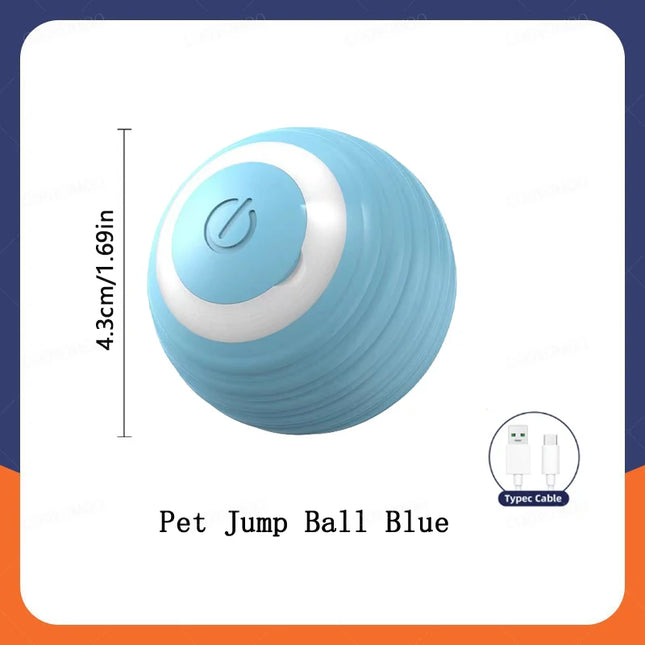 Smart Cat Toys Ball Automatic Interactive Pets Electric Rolling Teaser USB Rechargeable Kitty Moving Bouncing Ball Birthday Gift
