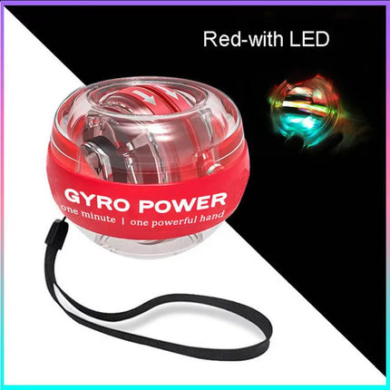 LED Gyroscopic Power Trainer Ball Autostart Range Gyro Power Wrist Ball Arm Hand Muscle Force Trainer Fitness Equipment