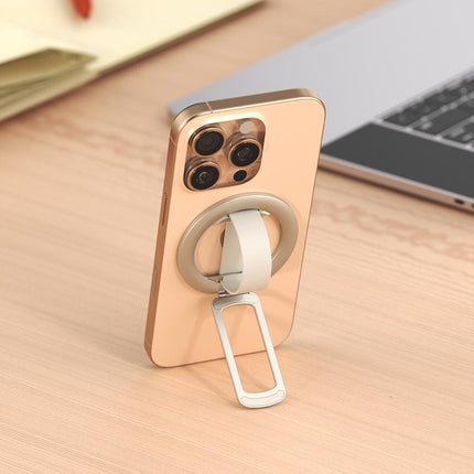 2026 New Release: Foldable Silicone Wristlet Design Phone Stand - Ultra-Compact, Travel-Ready, 360° Rotatable Desktop Holder