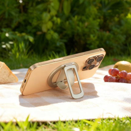 2026 New Release: Foldable Silicone Wristlet Design Phone Stand - Ultra-Compact, Travel-Ready, 360° Rotatable Desktop Holder