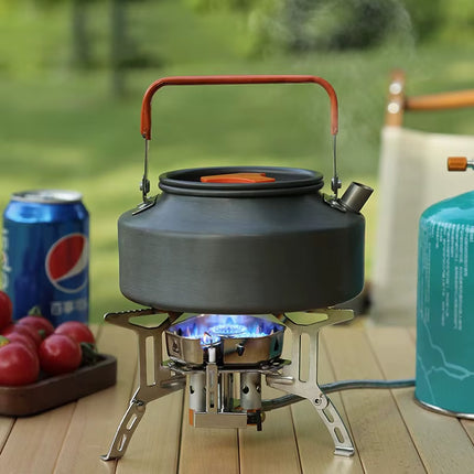Outdoor Camping Head Stove Tourist Portable Windproof Stove Camping Picnic Survive Burner 5800W Big Power Foldable Gas Stove