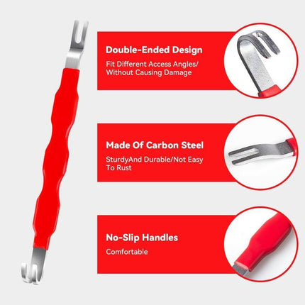 Automotive Electrical Disconnect Pliers Kit,Auto Repair Plier,High-Carbon Steel Connector Separator 60 ° Pliers,Hose Clamp Plier,Car Trim Clip Removal Pliers,Plug Release Tool and Wire Terminal Removal in Storage Bag.