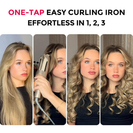 TYMO CURLPRO plus – Upgraded Automatic Rotating Curling Iron, 1-Inch Ceramic Long Barrel Curling Wand for Long Hair, Negative Ion for Flawless Christmas Holiday Gift Women Girlfriends Gifts,Gift Boxes,Gift Baskets,Best Gift Ideas