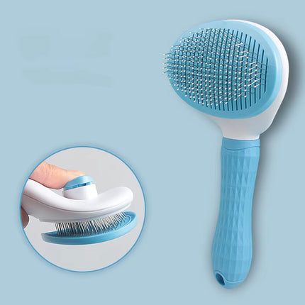Cat Brush Remove Hair Pet Hair Removal Comb for Cats Non-Slip Grooming Brush Stainless Steel Dog Combs Brushes Cat Accessories
