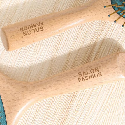 High Quality Wood Comb Professional Healthy Paddle Cushion Hair Loss Massage Brush Hairbrush Comb Scalp Hair Care Healthy Comb