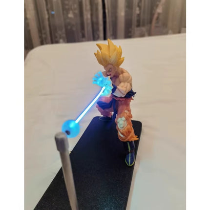 Dragon Ball Son Goku Light Lamp Model Kakarotto Kamehameha Wave Magnetic Ornament Anime Action Figure Collectible Gift