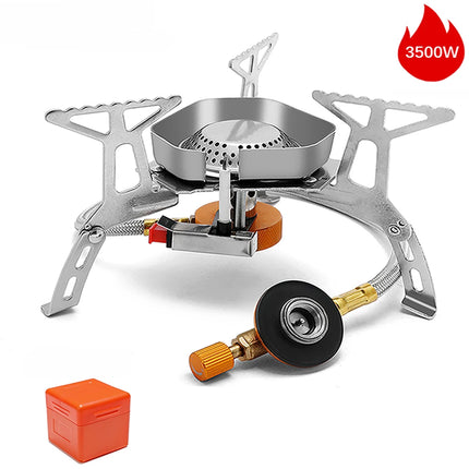 Outdoor Camping Head Stove Tourist Portable Windproof Stove Camping Picnic Survive Burner 5800W Big Power Foldable Gas Stove