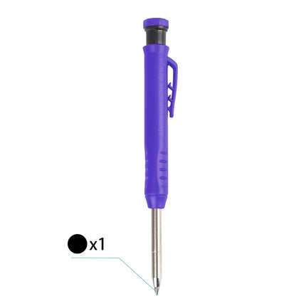 3Colors Refill 2.8Mm Solid Carpenter Pencil Set Mechanical Pencil Cap Carpentry Marking Scriber Construction Woodworking Tools