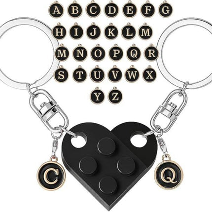 Cute Heart Design Keychain, Geometric Decor Keychain for Men & Women, Gift for Birthday Party