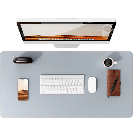 Large Mouse Pad,Office Desk Mat, Leather Desk Pad Protector, Non-Slip PU Leather Desk Blotter, Laptop Desk Pad