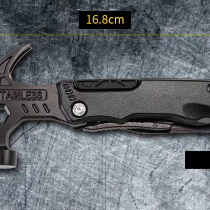 Outdoor Carry-On Multifunctional Stainless Steel Folding Pliers Hammer Tool Hammer