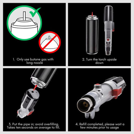 The Chosen One Lightsaber Gift Torch Lighter for Husbands, Dads, and Boyfriends Iconic Design, Adjustable Flame, Butane Not Included