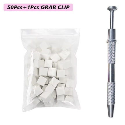 100/50Pcs Square Nail Art Sponge Set Gradient Nail Brushes Gel Polish DIY Design Nail Sponge Grab Pen Manicure Supplies Tools