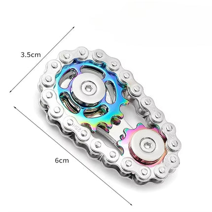 Metal Fidget Spinner Office Desk Toy Stress Relief Gears Hand Spinner for Adults Desk Decoration Home Decor Relieve Stress Relax