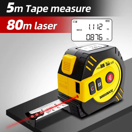 40M/80M Laser Tape Measure Laser Distance Meter Digital Tape Measure Measuring Tool Steel Tape Measure USB Rechargeable