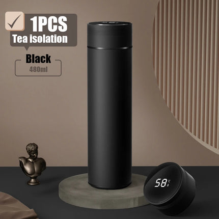 Outdoor Smart Thermos Cup 304 Stainless Steel Smart Temperature Display Waterproof Double-Wall Vacuum Thermos Cup