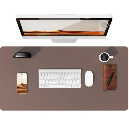 Large Mouse Pad,Office Desk Mat, Leather Desk Pad Protector, Non-Slip PU Leather Desk Blotter, Laptop Desk Pad