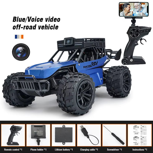 2.4G APP Remote Control High Speed RC Car WIFI FPV 1080P HD Camera Drift Climbing Car Video Off-Road Trucks Kids Toys Boys Gifts