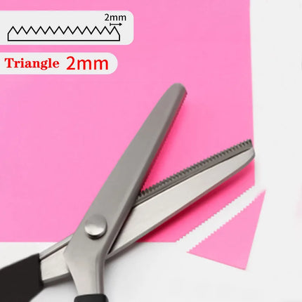 Professional Sawtooth Tailor'S Scissors Shears Zig Zag Cut Sewing Scissors Dressmaking Tailor Shears Pinking Scissors