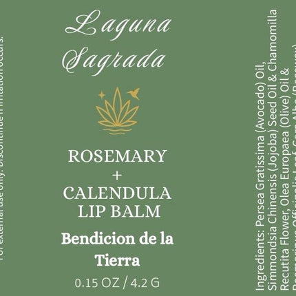 Laguna Sagrada Organic Lip Balm Set of 6, 0.15 Oz 4.2G Natural Moisturizing Lip Care