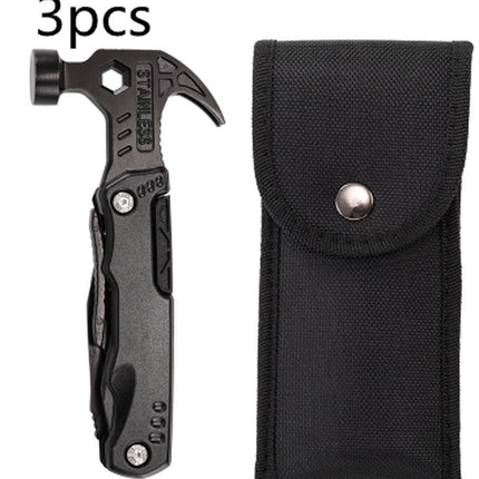 Outdoor Carry-On Multifunctional Stainless Steel Folding Pliers Hammer Tool Hammer