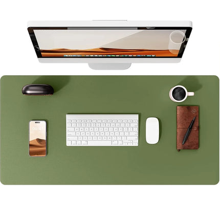 Large Mouse Pad,Office Desk Mat, Leather Desk Pad Protector, Non-Slip PU Leather Desk Blotter, Laptop Desk Pad