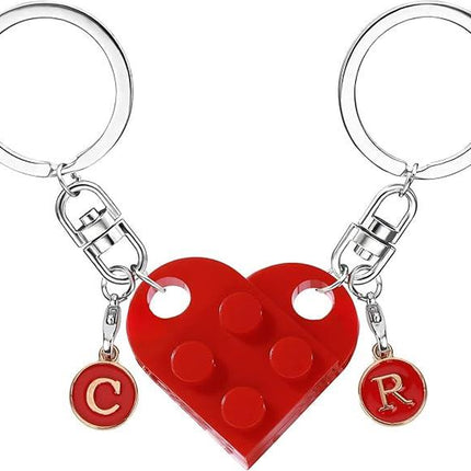 Cute Heart Design Keychain, Geometric Decor Keychain for Men & Women, Gift for Birthday Party