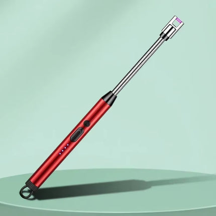 360° Electric Arc BBQ Lighter USB Windproof Flameless Plasma Ignition Long Kitchen Lighters Gas Lighter for Candle Gas Stove