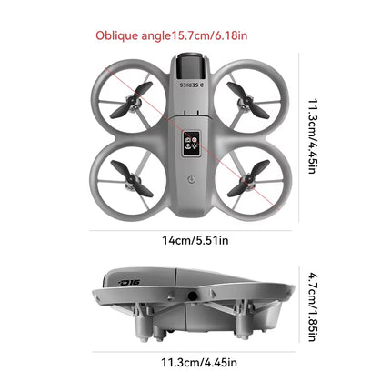Xiaomi New D16 Mini Drone Dual Camera 8K Hdaerial Aircraft Obstacle Avoidance UAV Fixed Remote Control Airplane Gift Toys 20000M