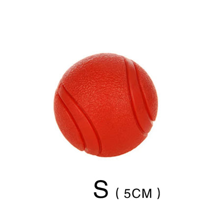 Dog Toy Rubber Ball Bite-Resistant Ball Toy for Dogs Puppy Teddy Pitbull Red Color Solid Ball S-XL Pet Supplies