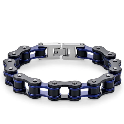 Punk Rock Biker 316L Stainless Steel Mens Bracelet Fashion Jewelry Bike Bicycle Chain Jewellery Pulsera Hombre Acero Inoxidable