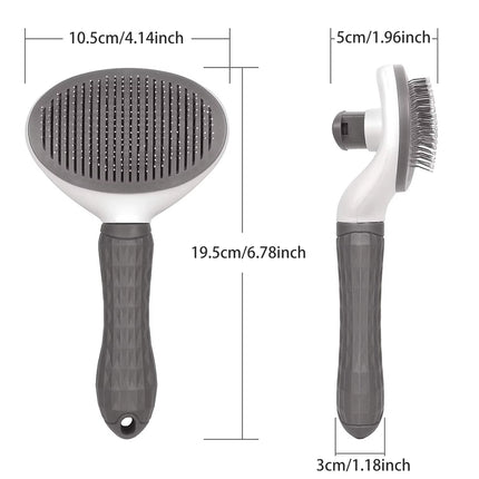 Cat Brush Remove Hair Pet Hair Removal Comb for Cats Non-Slip Grooming Brush Stainless Steel Dog Combs Brushes Cat Accessories