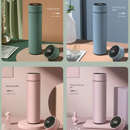 Outdoor Smart Thermos Cup 304 Stainless Steel Smart Temperature Display Waterproof Double-Wall Vacuum Thermos Cup