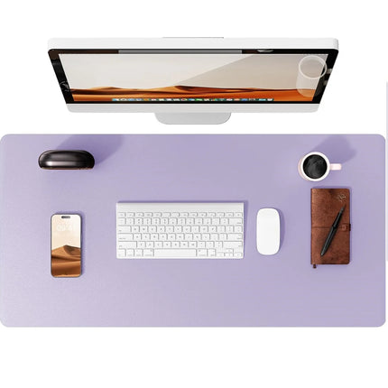 Large Mouse Pad,Office Desk Mat, Leather Desk Pad Protector, Non-Slip PU Leather Desk Blotter, Laptop Desk Pad