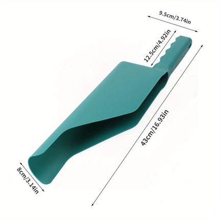 1Pc, Gutter Getter Scoop Cleaning Roof Tool Flex Fit Dirt Debris Remove Multi Use Eaves Garden Leaf Gutter Spoon Shovel Supplies