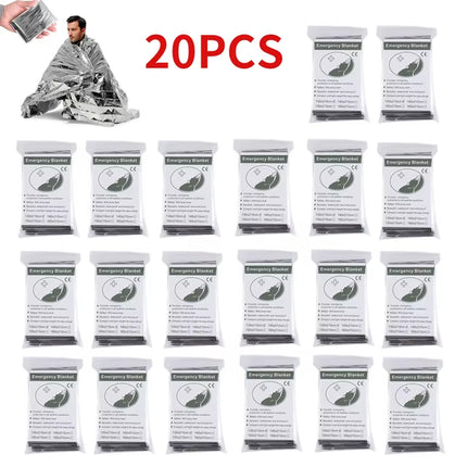5-30Pc Outdoor Emergency Gold-Sliver Survival Blanket Waterproof First Aid Rescue Curtain Foil Thermal Hunting Blanket130X210Cm