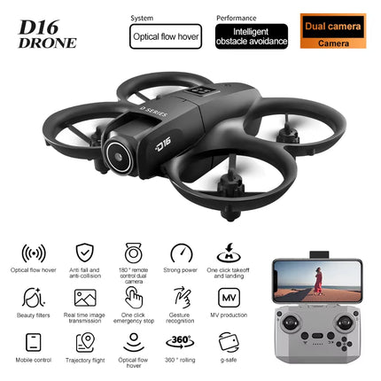Xiaomi New D16 Mini Drone Dual Camera 8K Hdaerial Aircraft Obstacle Avoidance UAV Fixed Remote Control Airplane Gift Toys 20000M