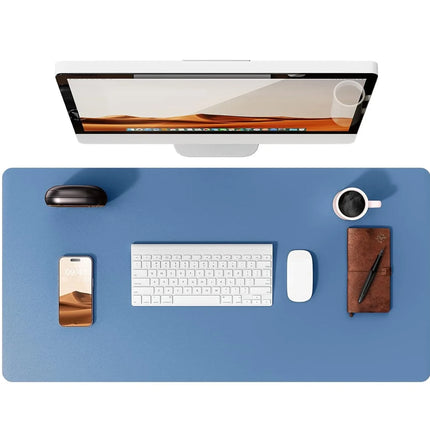 Large Mouse Pad,Office Desk Mat, Leather Desk Pad Protector, Non-Slip PU Leather Desk Blotter, Laptop Desk Pad